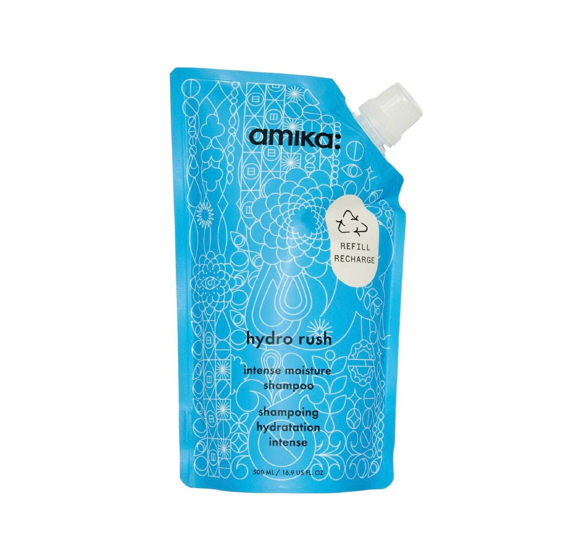 Amika Hydro Rush Intense Moisture Shampoo 1L