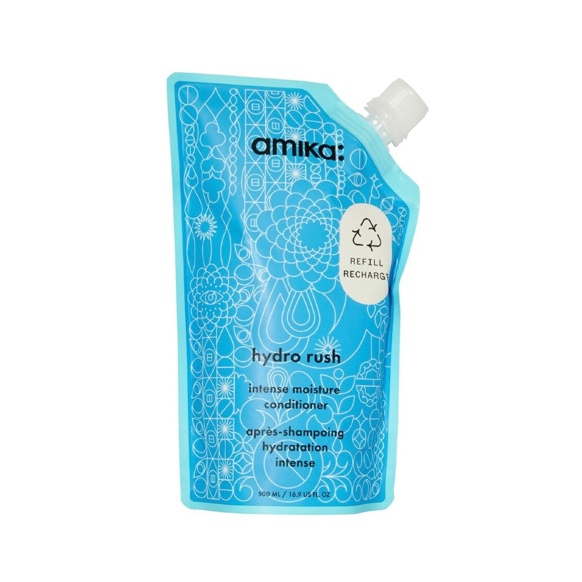 Amika Hydro Rush Intense Moisture Conditioner 500ml Pouch