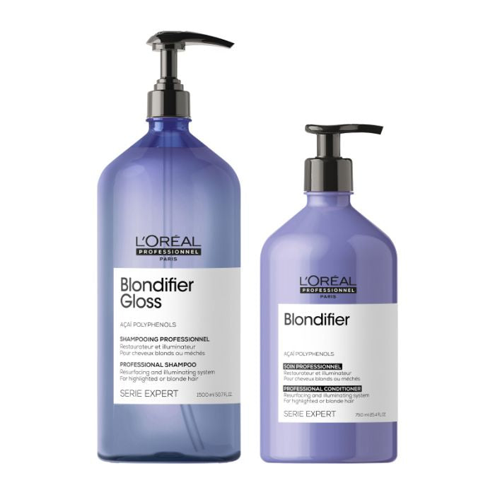 L'Oréal Professionnel Serie Expert Blondifier Gloss Shampoo & Conditioner 750ml