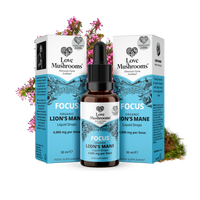 Lion’s Mane Liquid Drops (30ml) – 4000mg per Dose