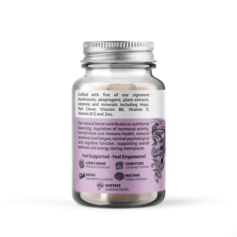 Empower – Mushroom Blend for Menopause Support (60 Capsules)
