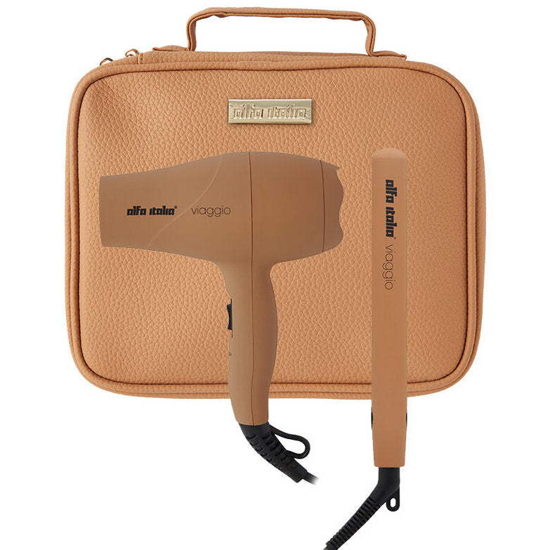 Alfa Italia Viaggio Hair Dryer & Straightener Travel Set