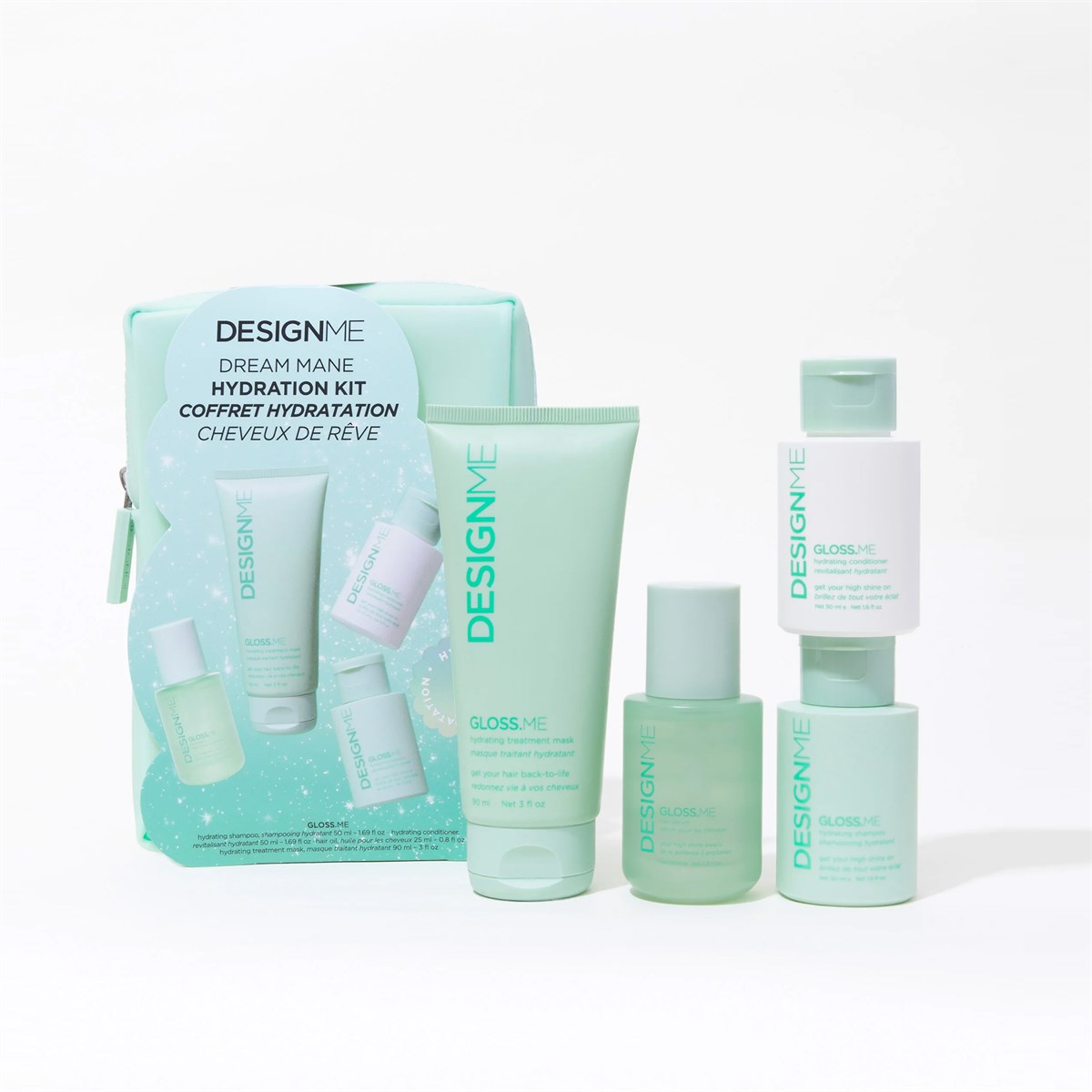 DESIGNME Gloss.ME Dream Mane Hydration & Shine Mini Gift Set