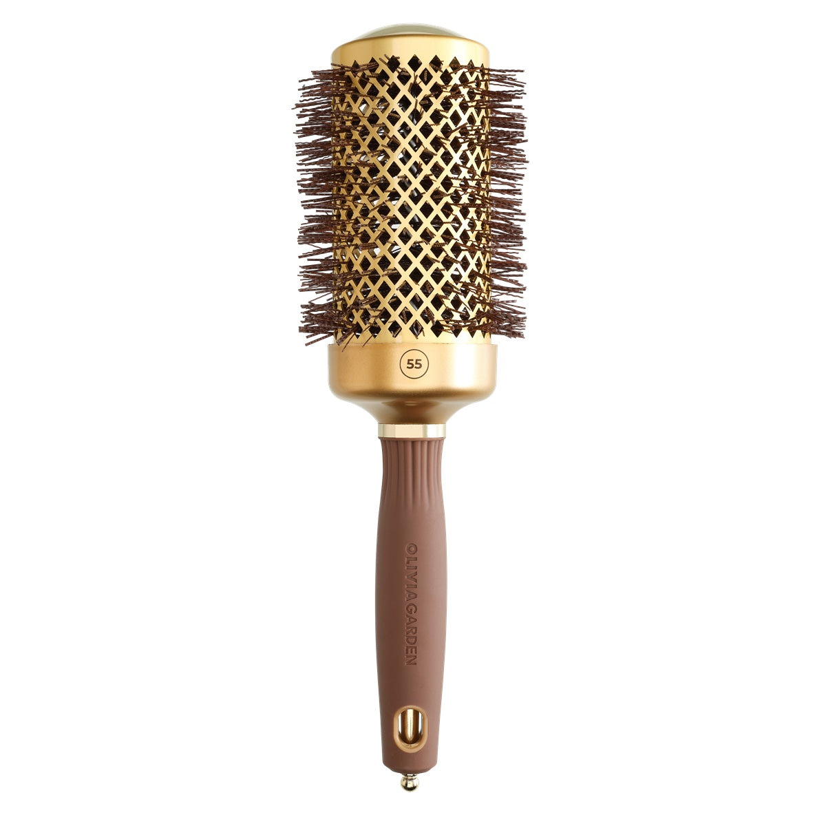 Olivia Garden Expert Blowout Shine Brush Gold and Brown 55